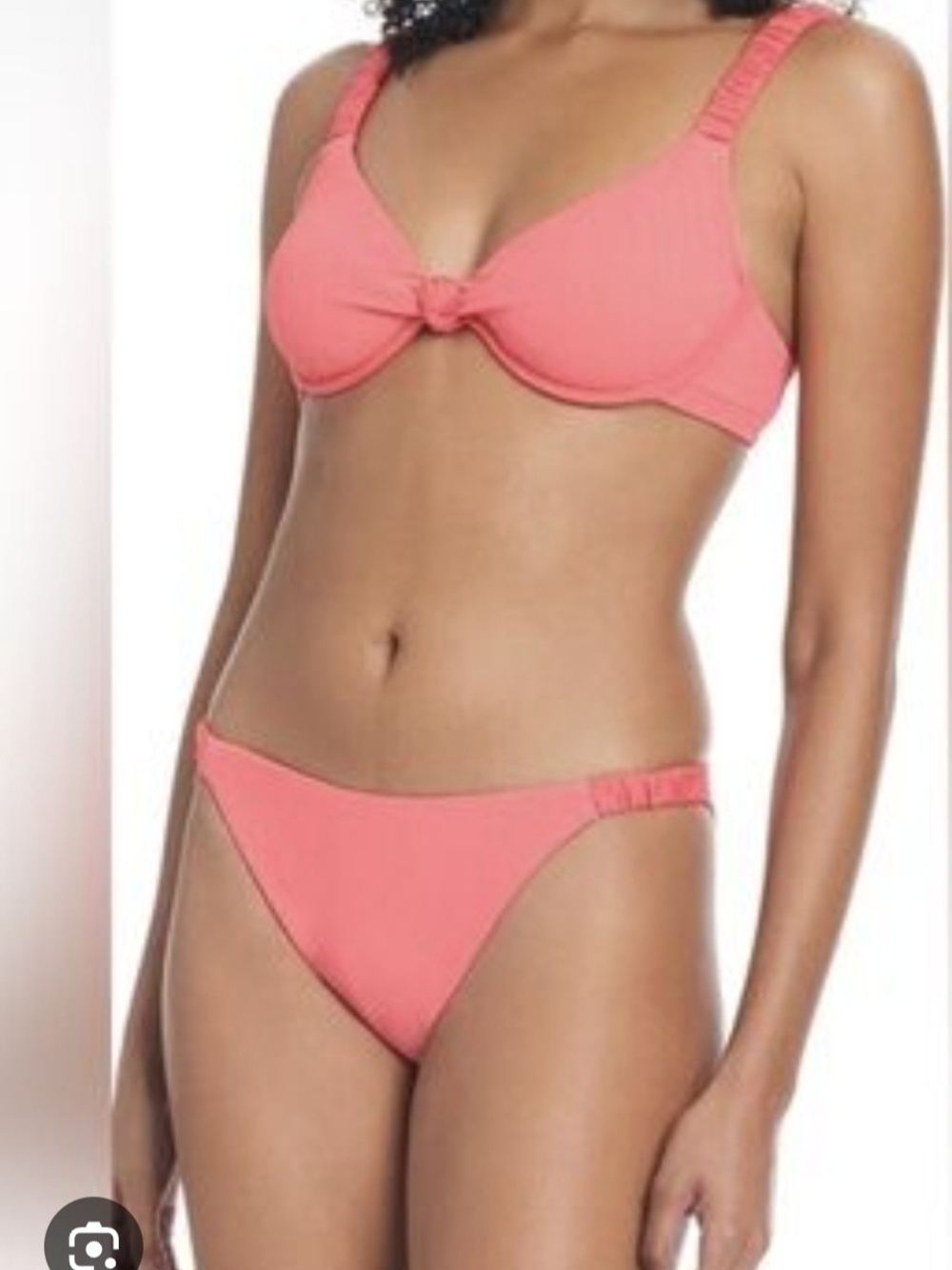 Sanctuary Orange Shimmer Underwire Bikini Set - Size XL NWOT